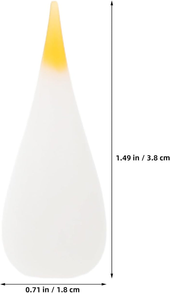 Silicone Tip LED Candle Flame Bulb Replacement Head 10pcs