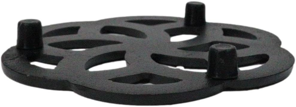 5" D Traditional Cast Iron Metal Tetsubin Teapot Trivet Stand Furniture Countertop Surface Protector Decorative