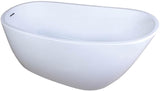 VTRS592928 59-Inch Contemporary Freestanding Acrylic Bathtub, White