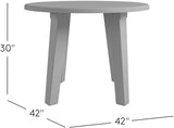 Jofran Reclamation 42" Rustic Reclaimed Solid Wood Round Dining Table