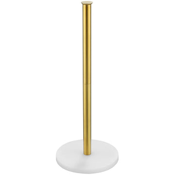 Toilet Paper Storage Stand White Gold, 304 Stainless Steel Tissue Reserve Holder Dispenser, Brushed Gold
