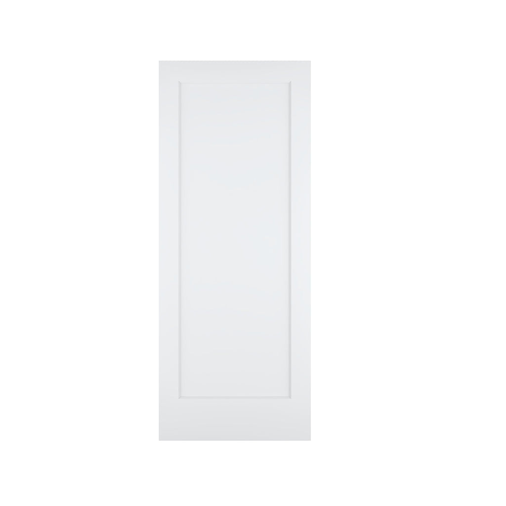 32"x80" 1-Panel White Primed Hollow Core Interior Molded Door Slab