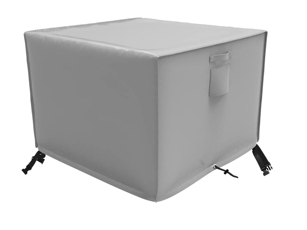 Gas Fire Pit Cover Square 40L x 40W x 24H inch - Waterproof Windproof Anti-UV Heavy Duty Patio Firepit Furniture