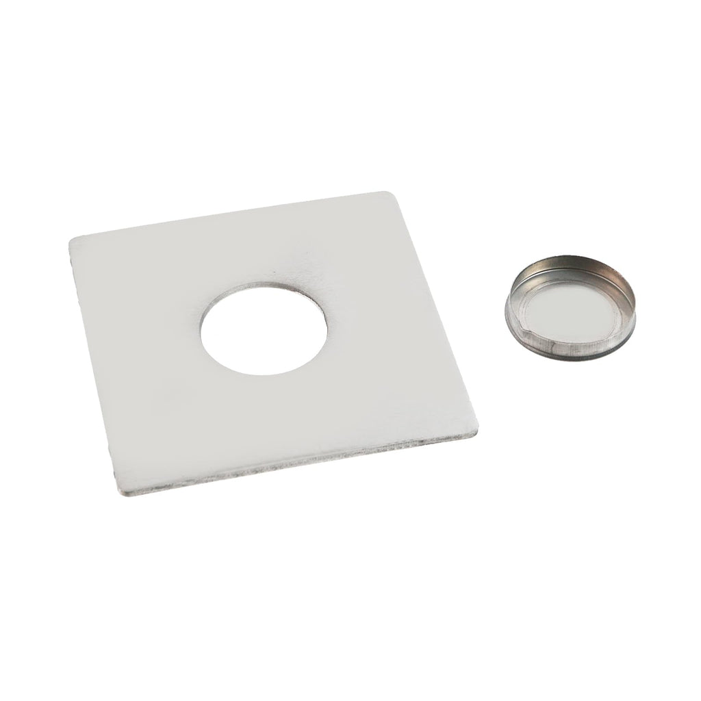 1 Pc 3.5 Inch Square Stainless Steel Escutcheon Plate