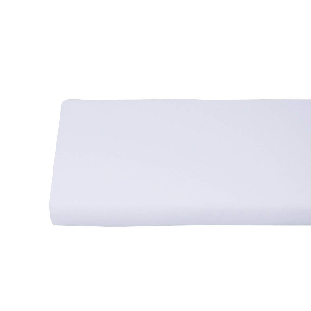 Viscose from Bamboo Fitted Bottom Sheet Only, Olympic Queen Size, Deep Pocket, Extremely Soft Sheets, Solid White
