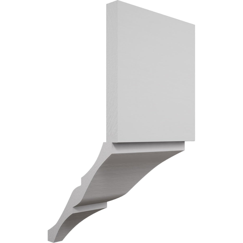 3 5/8"W x 3 5/8"P x 7 1/2"H Solid Paint Grade Wood Inside Crown Moulding Block for Profiles up to 4"H x 3