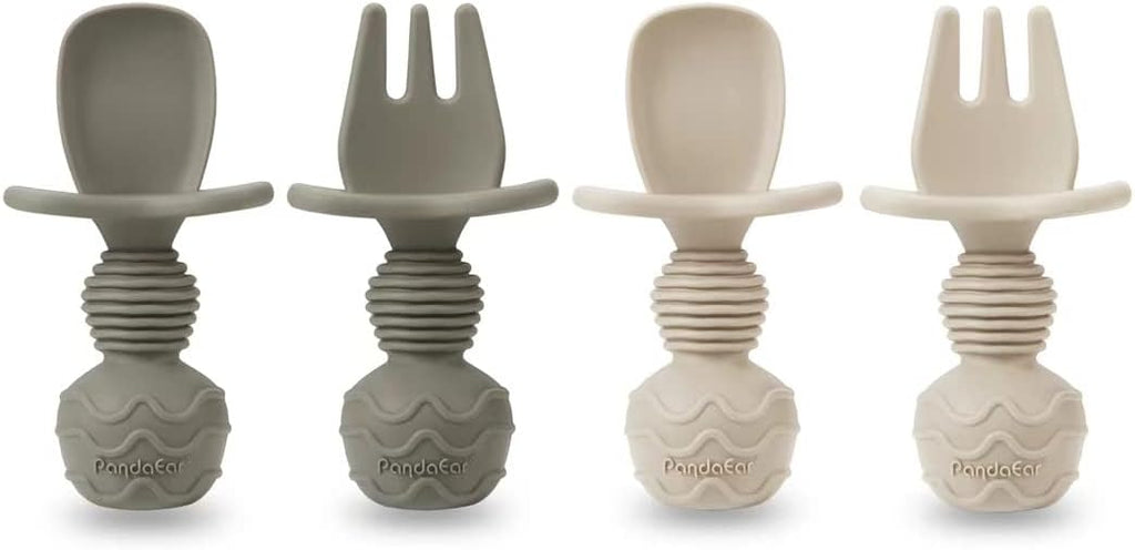 Silicone Baby Feeding Set with Divided Suction Plate