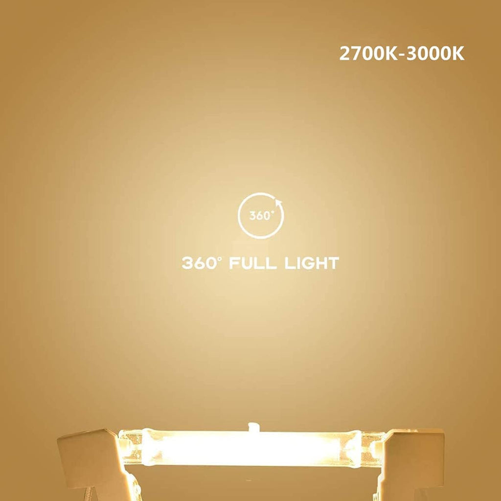 189mm 20W R7S LED Bulbs LED COB Light 100W Halogen Equivalent 189mm R7S LED J T-ype t3 120V Dimmable Double Ended