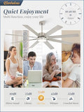 Fanbulous 72 Inch Nickel Ceiling Fan - Image 3