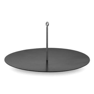 Hanging Fire Bowl Griddle for Tripod Cook Stand, Outdoor Campfire Cooking and Barbeque Grilling, Steel, 22 inch