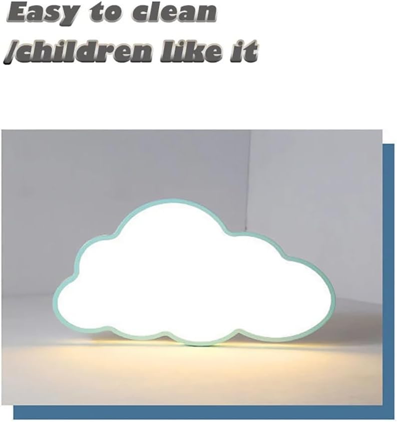 Cloud LED Flush Mount Ceiling Light, 19" Dimmable Nursery Light Fixture