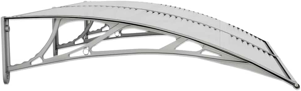 59.1 x 39.4 Inch Front Door Canopy, Outdoor Patio Porch Awning, Weather-Resistant Polycarbonate Shelter for Windows