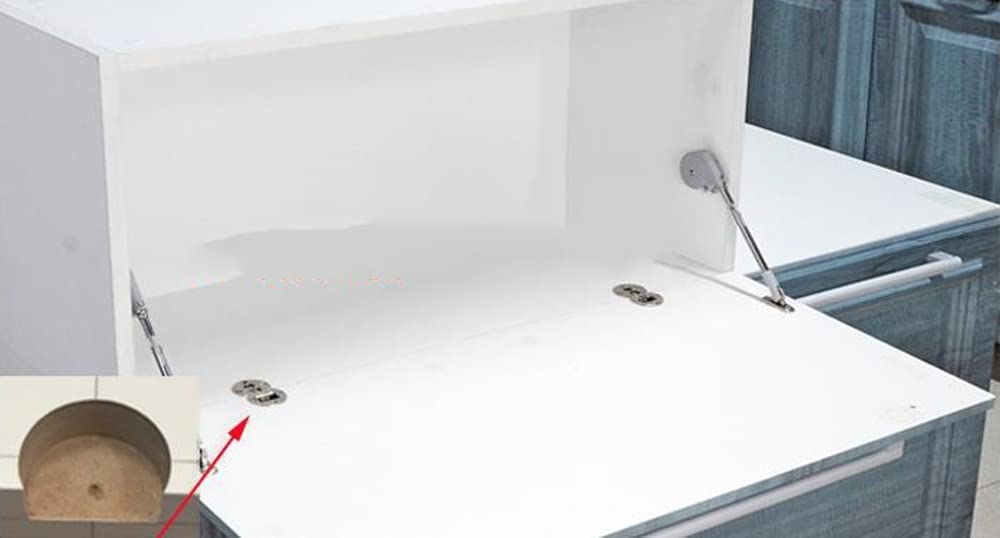 2 Pieces)-90 Degree Page Turning axis Adjustable Cabinet Door Concealed Hinge Special Table Drop Down Hinge Flush