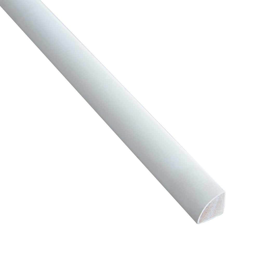 1/2′′ ×1/2′′ × 94′′ Solid Pine Quarter Round Trim - Double Primed & Painted - 50-Piece Bundle, Ships Free