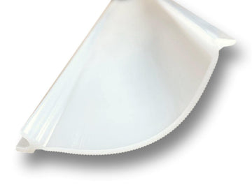 Lighting Under Cabinet Light Cover Replacement | White Ribbed Acrylic Diffuser (for UC8, 48")