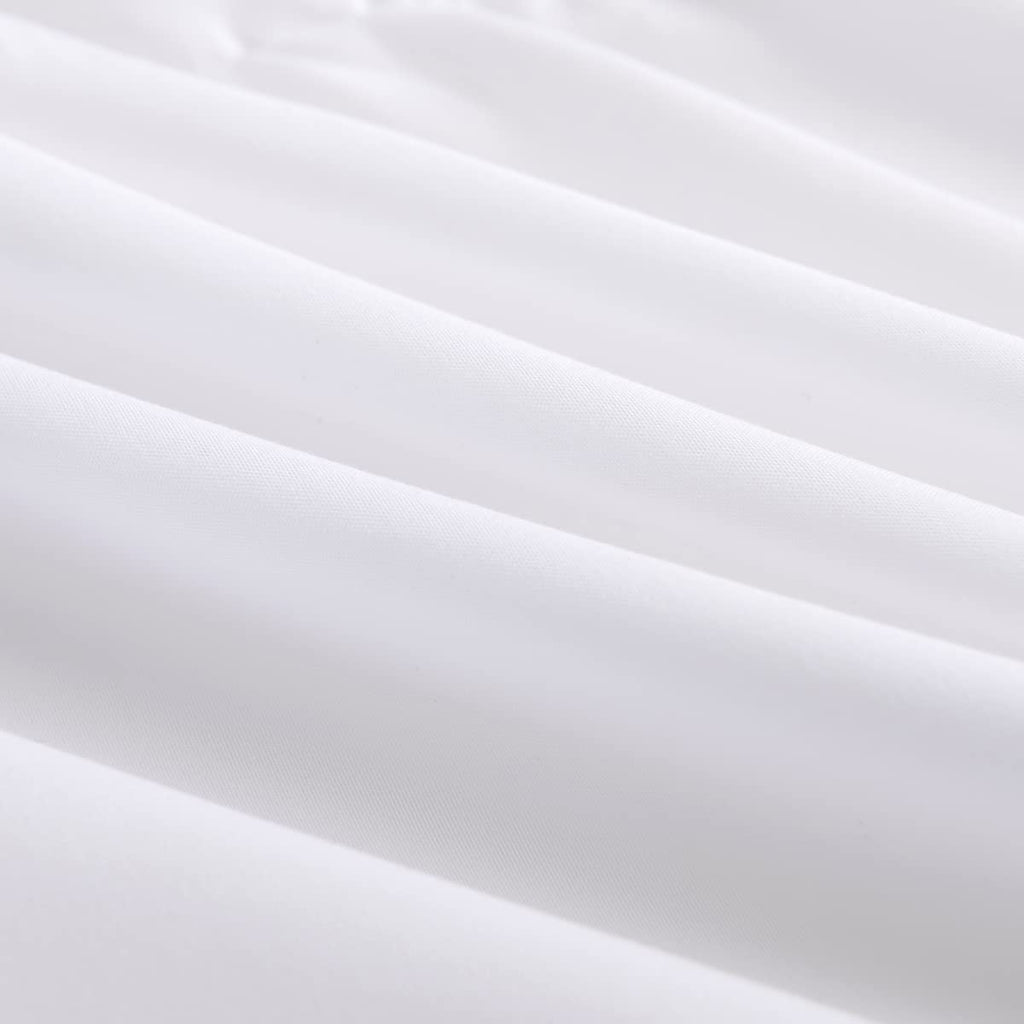 Bed Skirt Twin Size 14 Inch Drop Ruffled Bed Skirt with Split Corners