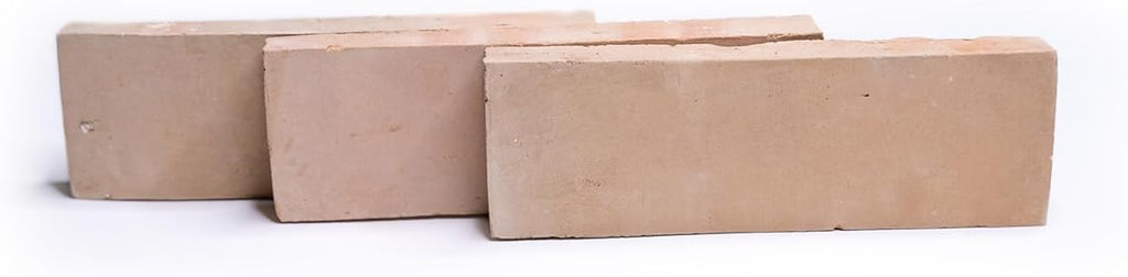 Handmade in 2''x6'' Solid Color Zellige Tile in Earth Unglazed