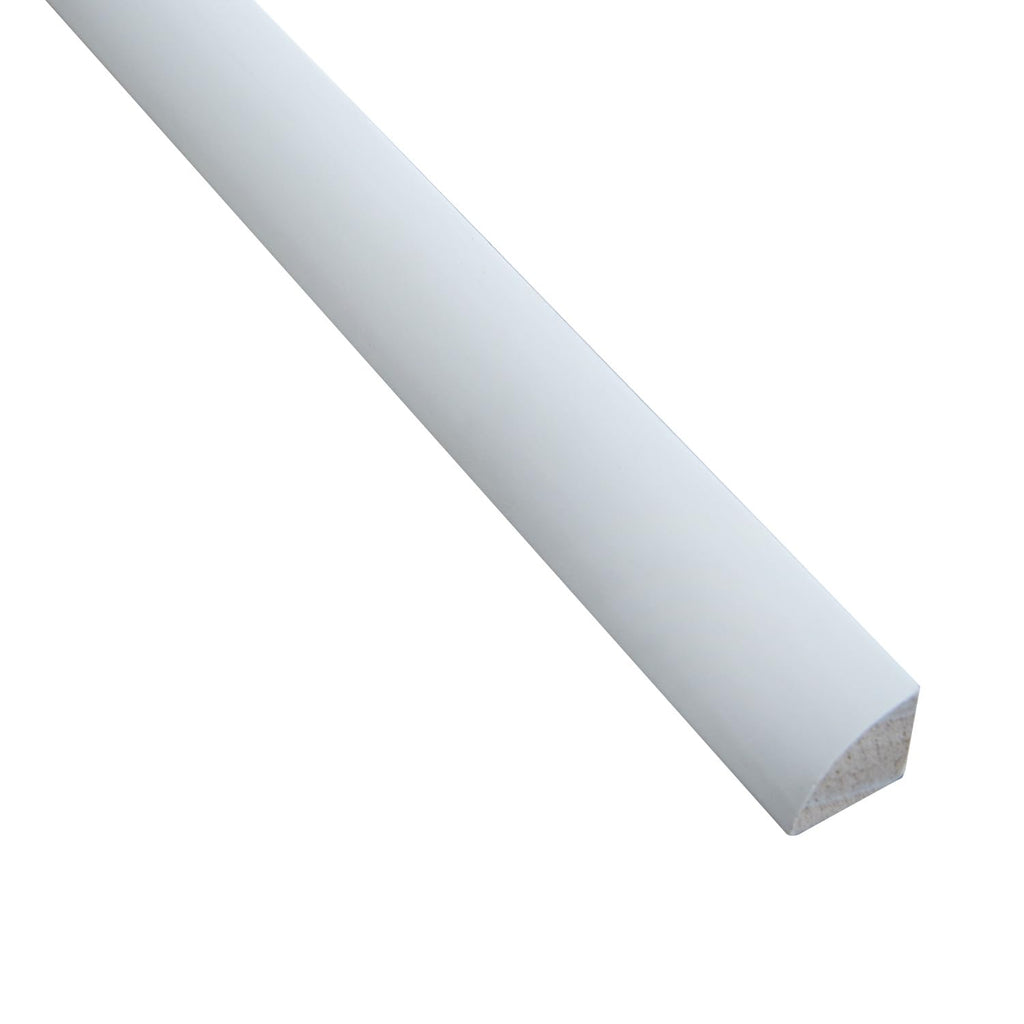 3/4′′ × 3/4′′ × 94′′ Solid Pine Quarter Round Trim - Double Primed & Painted - 20-Piece Bundle, Ships