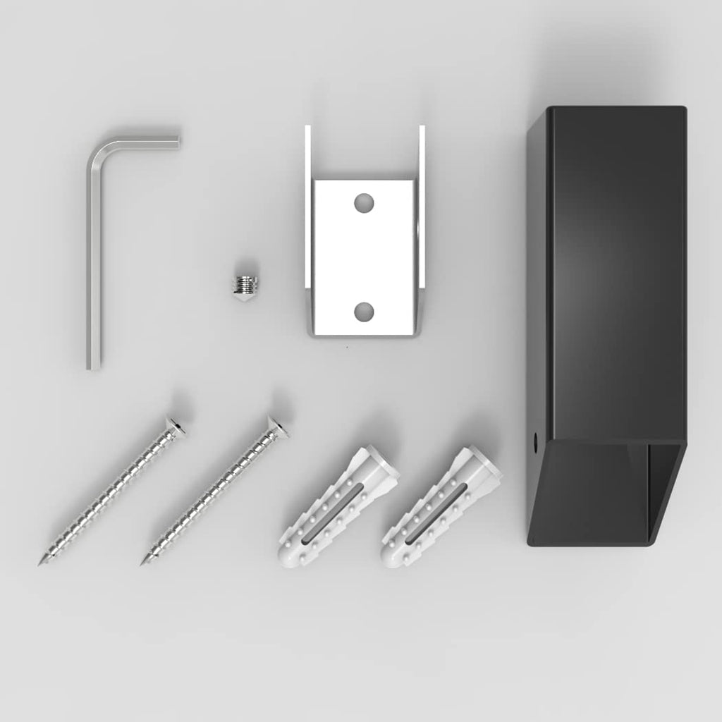 Black Towel Hooks, Matte Black Robe Hook, Wall Mounted 6 Pack