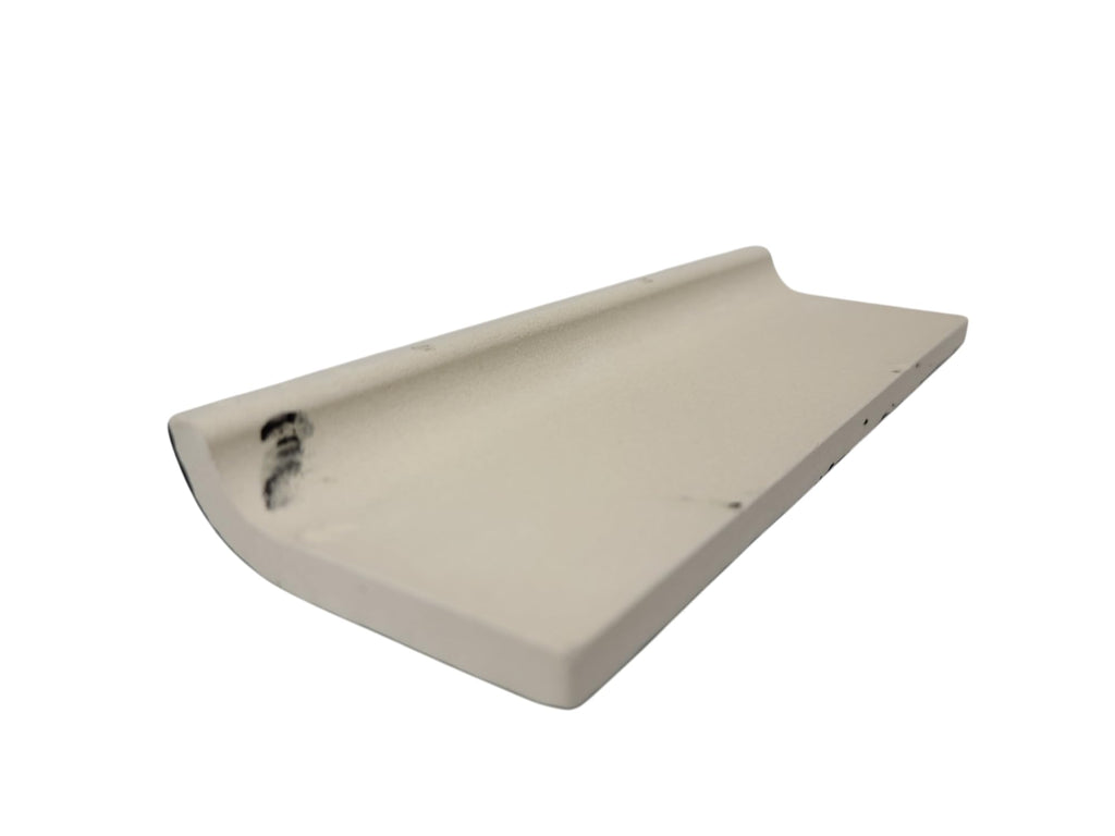 Black 2 x 6 in Ceramic Tile Bullnose Mud Cap Trim Edge 2x6 inch Mudcap Box 5 Piece