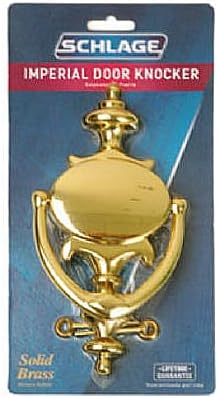 Builders Hardware SC23107605 Door Knocker, Brass