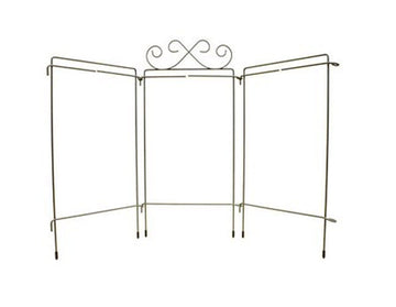 Scroll Tri‐Stand Gray 4x9in - Decorative Mini Quilt & Fabric Display Stand