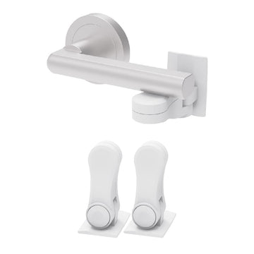 Child Proof Door Lever Lock, Baby Proofing Door Handle Lock, Minimalist Design, 3M Adhesive & No DrillingNeed, Child