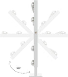 Vanity Mirror with Lights, 19''x12'' Makeup Hollywood Mirror for Desk with 12 Bulbs Light Smart Touch Control 3 Colors