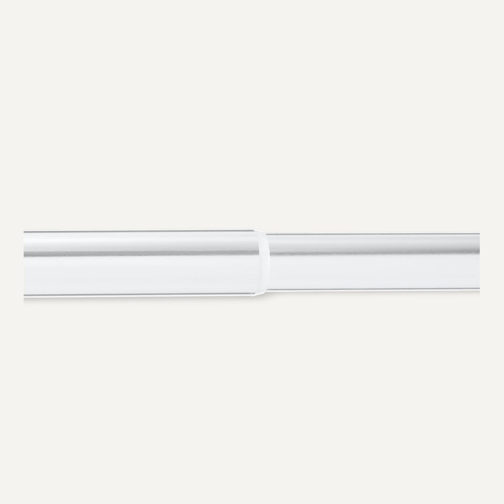 Adjustable Length Clothes Hanging Rod, Chrome, 48" to 72"