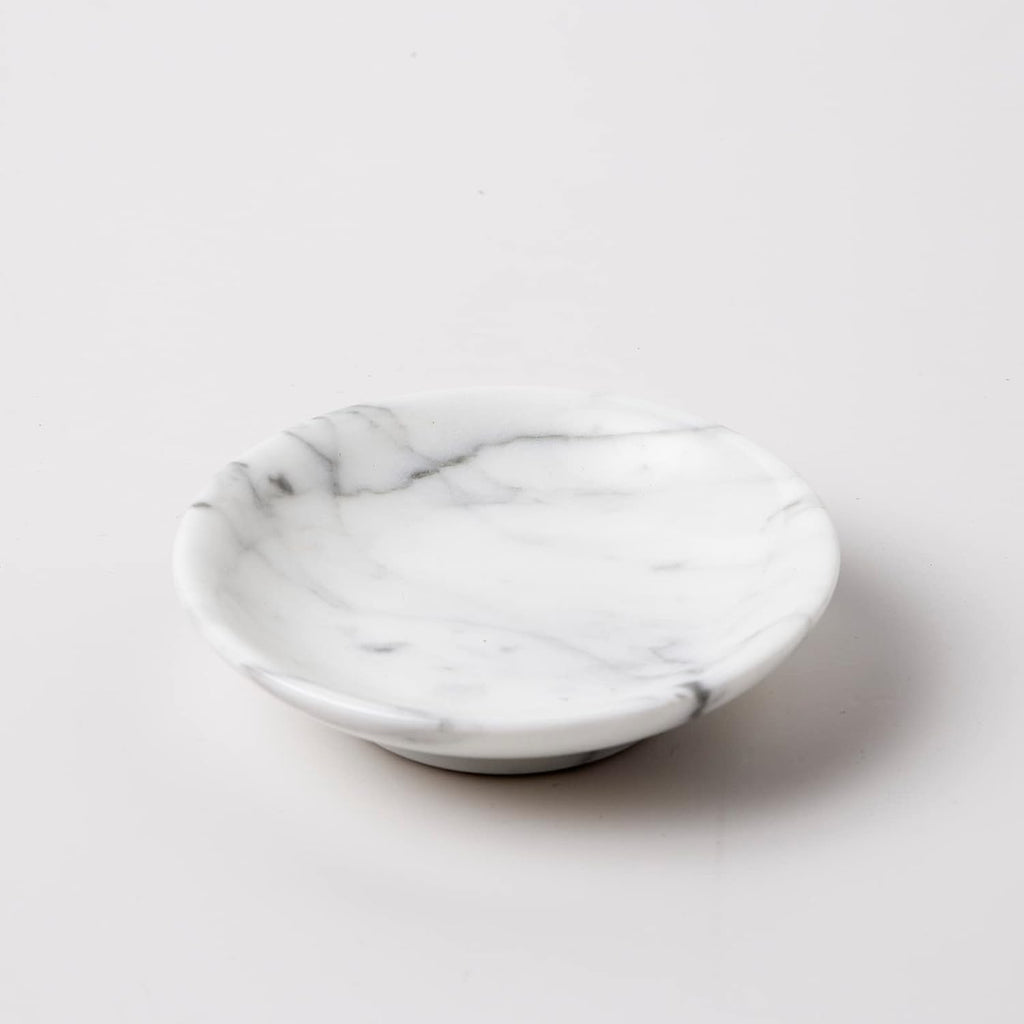 Italian 100% Marble Jewelry Dish,Ring Holder,Trinket Tray,Small Key Bowl,Nightstand & Table Accents