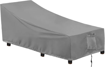 Waterproof Patio Chaise Lounge Chair Cover | UV Resistant Lounger Covers Heavy Duty Weatherproof Patio Sofa Furniture