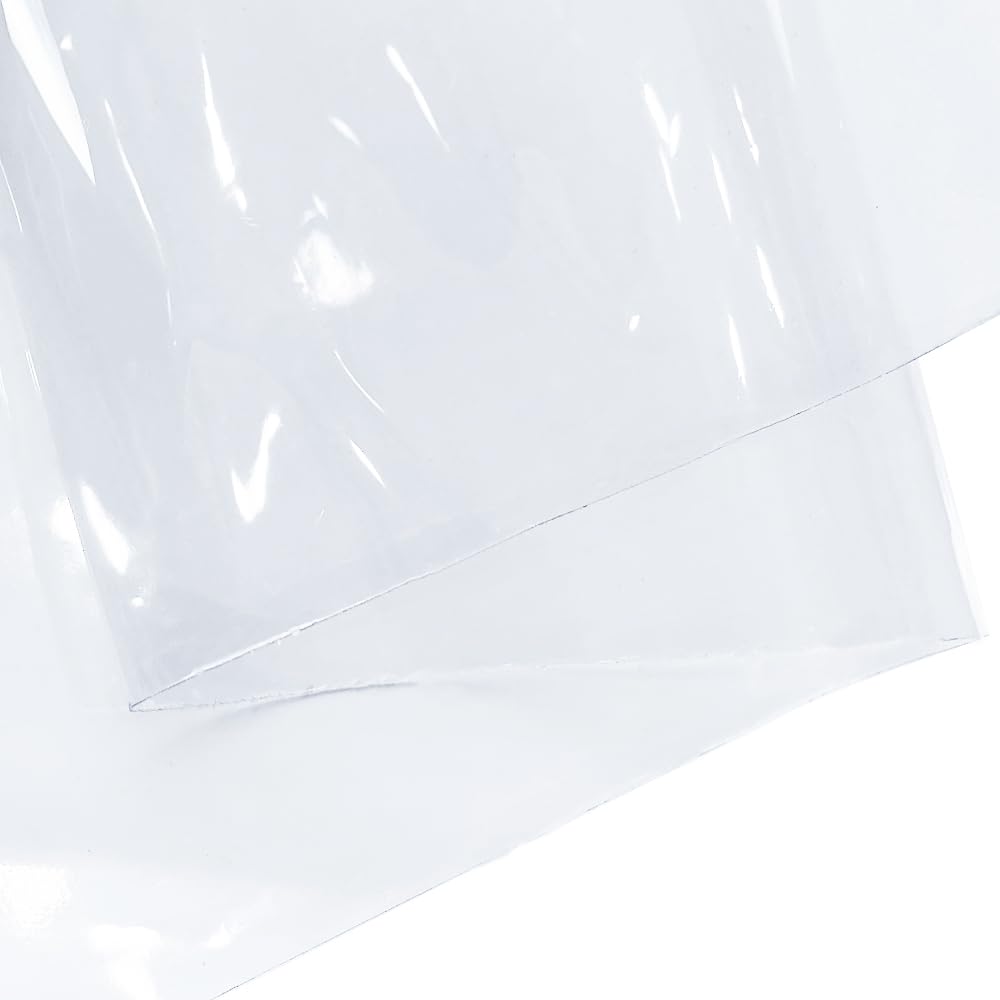 Super Clear Multi Purpose PVC Vinyl-12 Gauge Waterproof Transparent Vinyl Sold by Separate Yard, 1 Yard