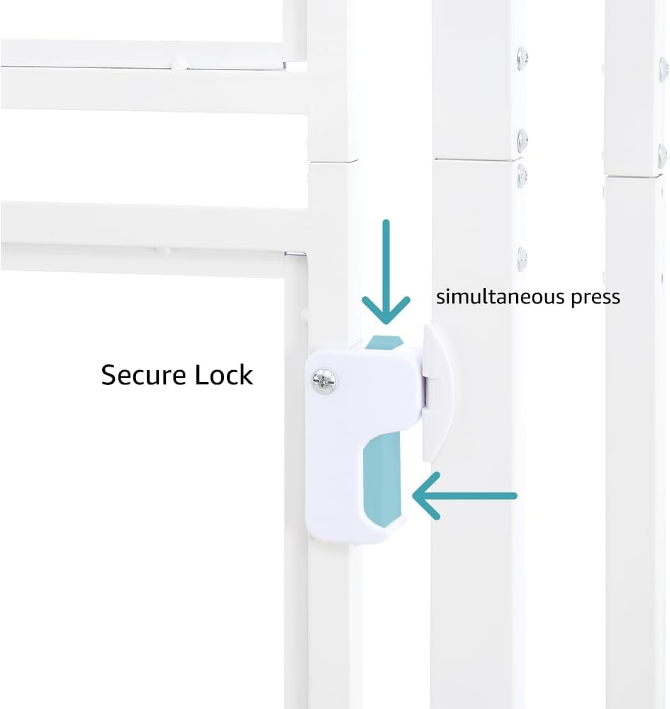Extra Tall Cat Gate, 79" Tall Anti-Climb Clear Pet Barrier
