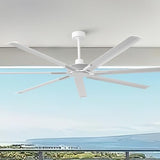 100" Ceiling Fan with LED Light and Remote - Black