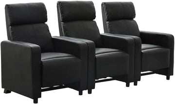 3-Piece Theater Seating (3R), Black A120-B0BZW2744Q
