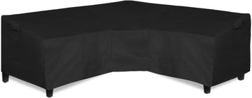 600D Patio V-Shaped Sectional Sofa Cover 89" L(on Each Side) | Heavy Duty Outdoor Sectional Cover, Waterproof Patio