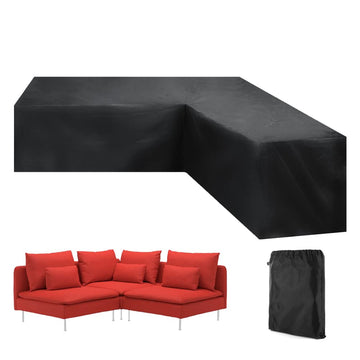 Patio Sectional Sofa Cover Waterproof V Shape Furniture Cover Outdoor Couch Cover Heavy Duty Garden Furniture