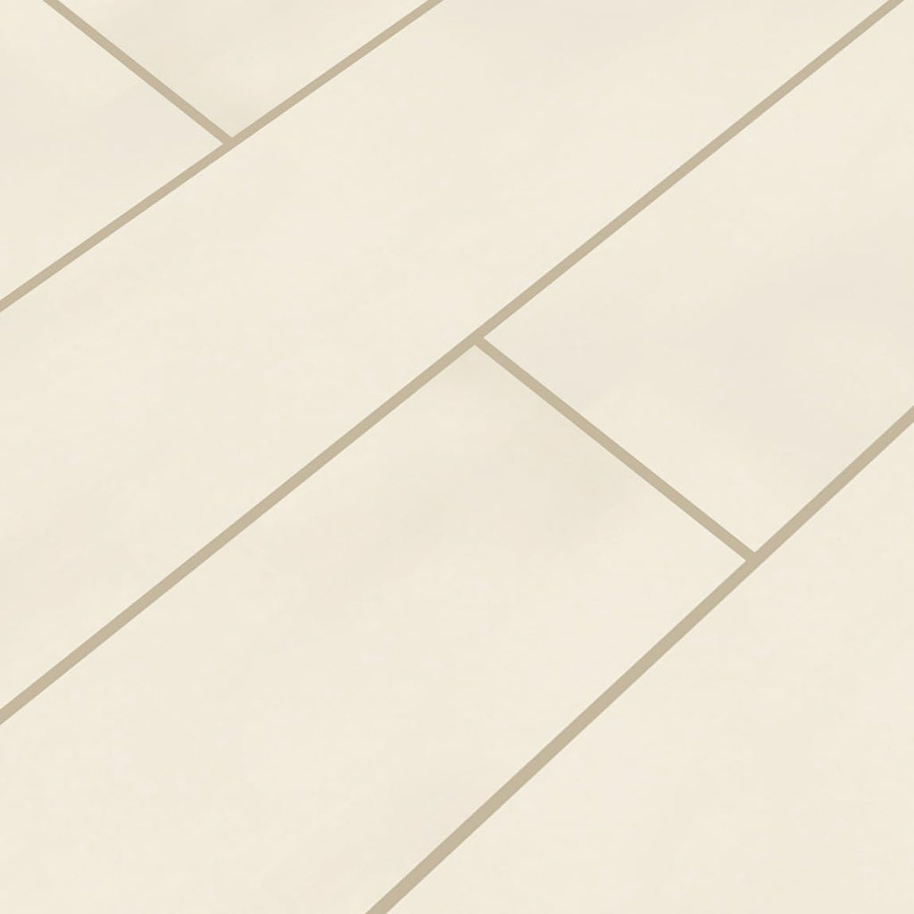 Ceramic Subway Wall Floor & Wall Tile | Almond Glossy | 4" x 16"