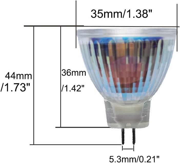 MR11 nimi spot Light gu5.3 Base 130V 120V 3W 3000K LED Bulb Replace 20w 35W Halogen Bulb (4pcs 110-130V 3000K Bulbs)