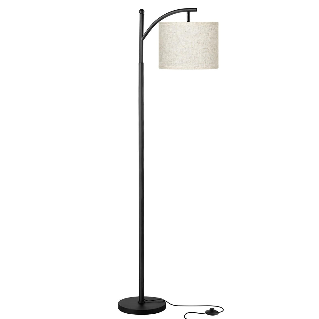 60" Modern Floor Lamp with Beige Shade, 9W LED Bulb