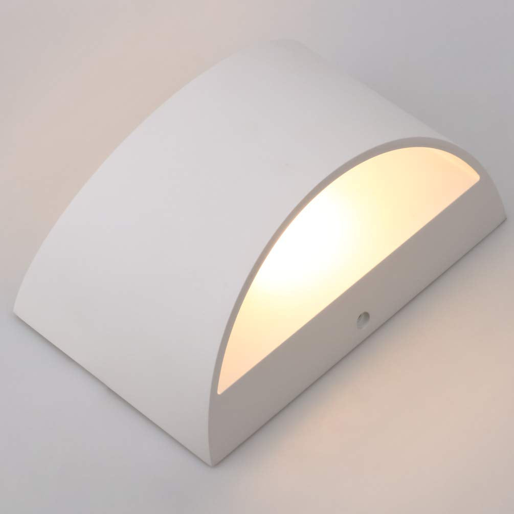 Aluminum Modern Indoor LED Wall Sconce Interior Wall Lights 1 Pack Hardwired Up and Down Wall Mount Light Bedroom
