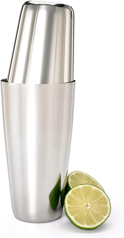 Superfly Tin Set Cocktail Shaker, (18 oz and 28 oz), Heavyweight Stainless, (M37161)