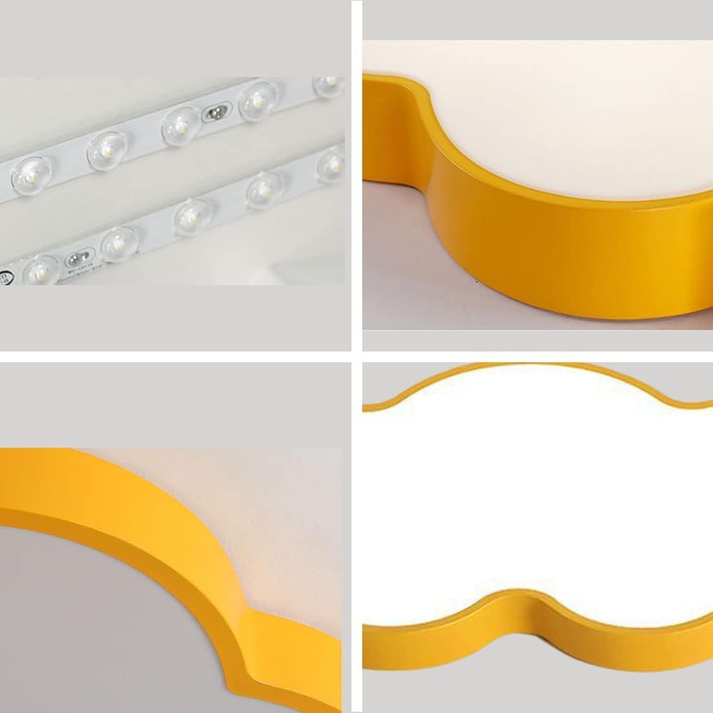 Cloud LED Flush Mount Ceiling Light, 29W Dimmable Kids Room Lamp, 18.98"