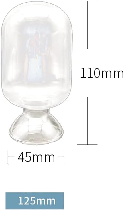 Clear Glass Match Cloche Jar, Fireplace Match Cloche Bottle, Match Striker Holder, match striker jar, Fireplace