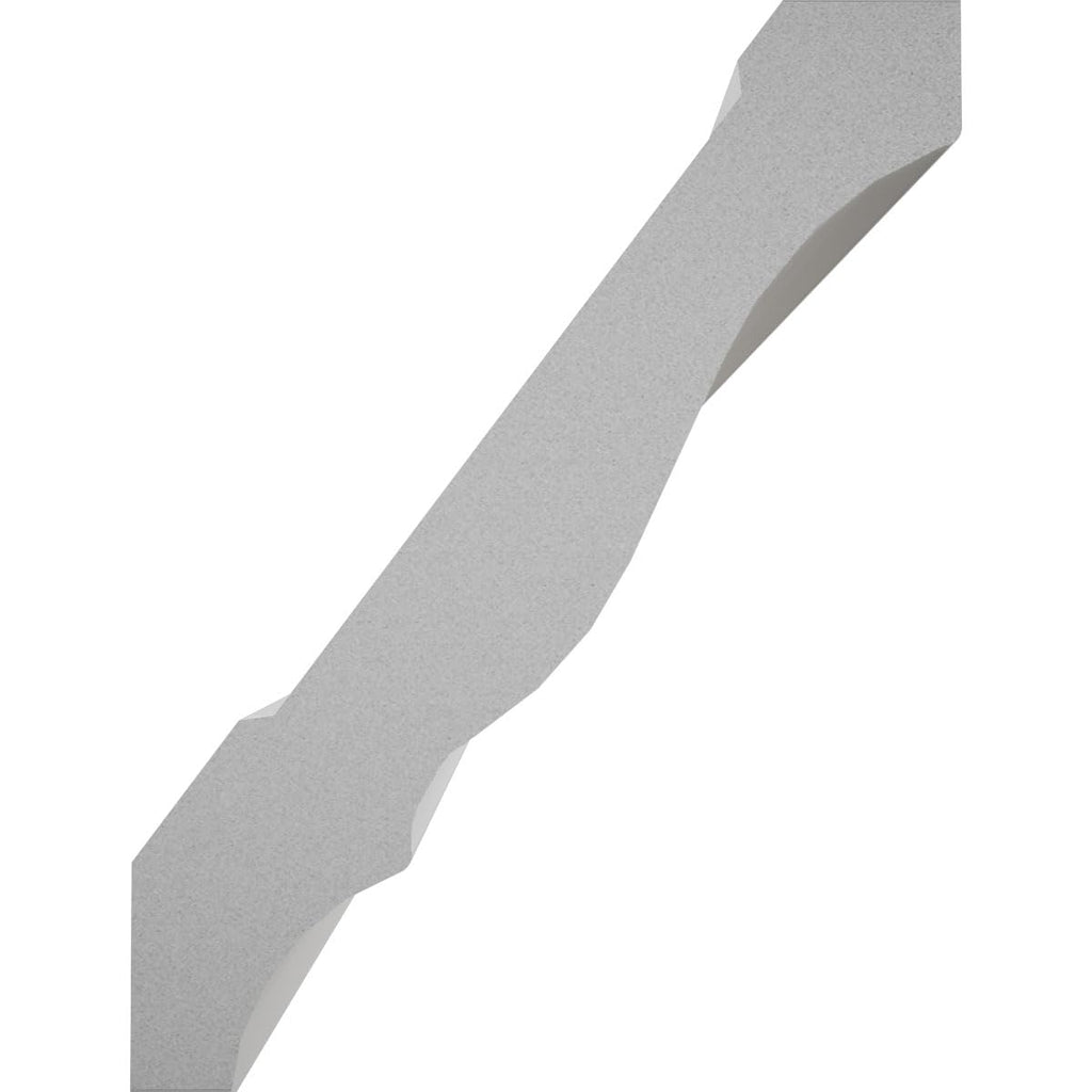 3"H x 2 1/8"P x 3 5/8"F x 96"L, TrueCraft PVC Crown Moulding, White