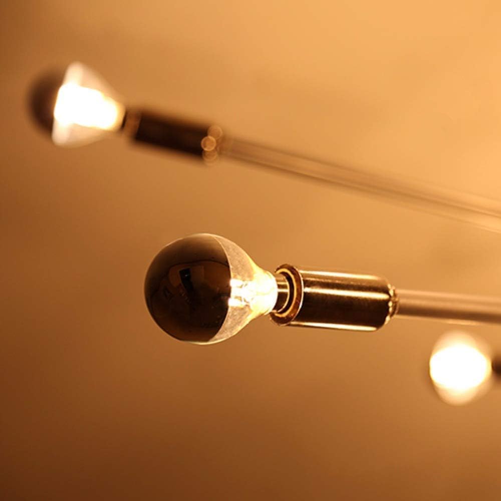 Half Gold Dimmable LED Light Bulb A19 Decorative Round Shape Pack of 4 5W (40W Equivalent) E26 Base 2700K Warm White