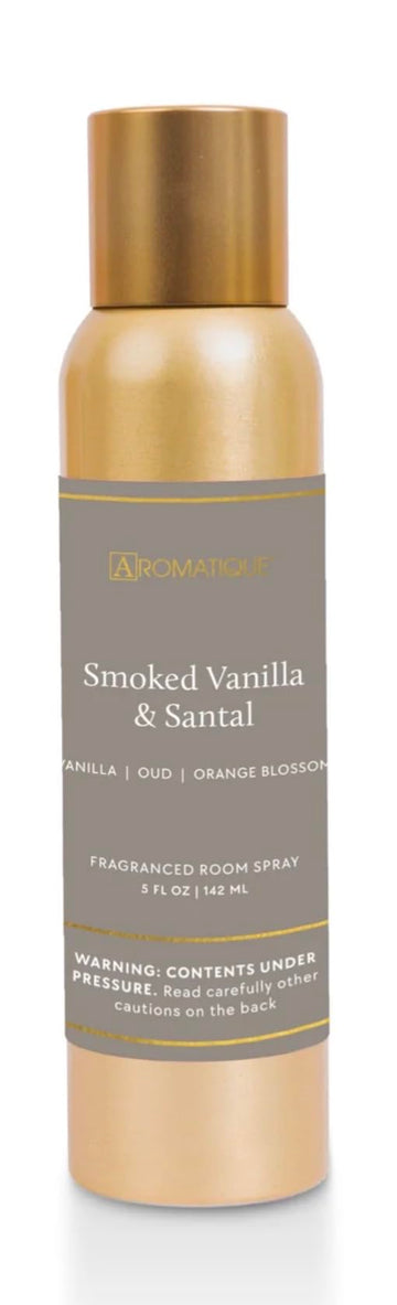 Fragrant Room Spray, Air Freshener Spray, Odor-Fighting Room Spray, Aerosol Can (Smoked Vanilla & Santal)