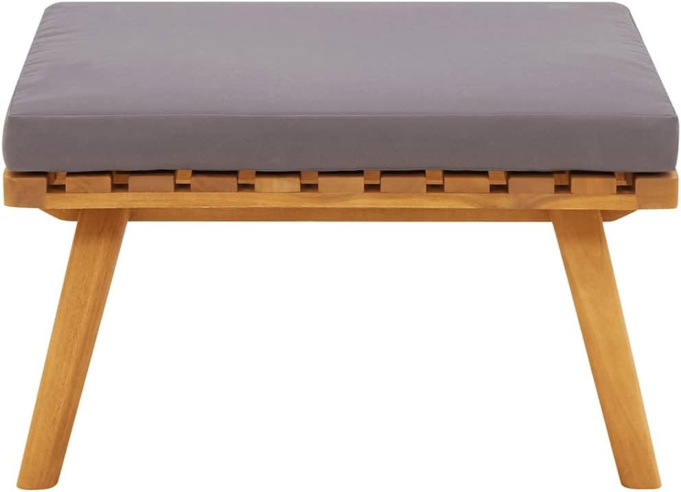 Patio Footstool, Coffee Table Outdoor Footstool, Modular Seat with Tea Table, Outdoor Furniture Set for Garden