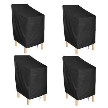 Stackable Outdoor, 27"L x 27"W x 49"H, 4 Pack