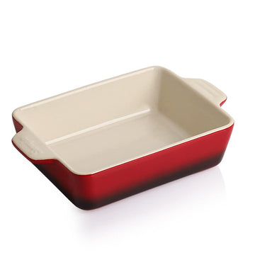 Ceramic Baking Dish, Rectangular Small Baking Pan with Double Handles, 20 Oz for Cooking, Brownie, Kitchen, 6.5 x 4.9
